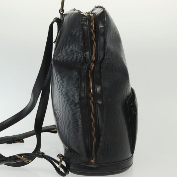 LOUIS VUITTON Epi Gobelins Backpack Black LV Auth - Picture 6 of 16